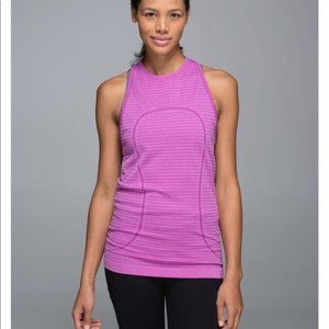 lululemon Run Swiftly High Neck Tank - Fuchsia